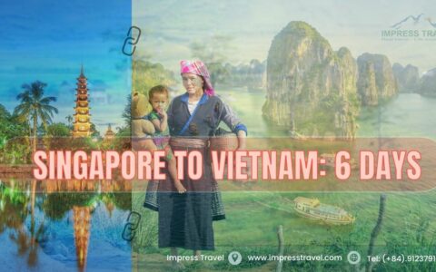Video describes about Singapore to Vietnam tour: 6 days
